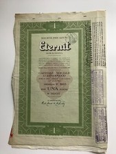 CERTIFICATO AZIONARIO ETERNIT