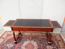 SCRIVANIA IN PIUMA DI MOGANO STILE IMPERO 800 RESTAURATA