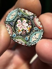 Spilla floreale micro mosaico