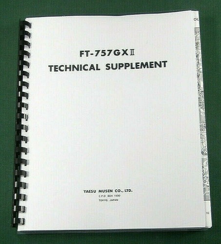 Yaesu 757gx supplemento - yaesu, ft-757gx