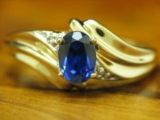 9kt 375 Oro Giallo Anello con