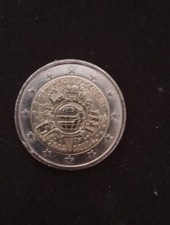 Moneta  2 Euro 2002-2012 Anniversario Euro Repubblica Francese Circolata