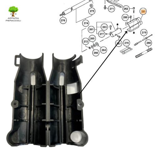 Supporto plastica raccordo - in,