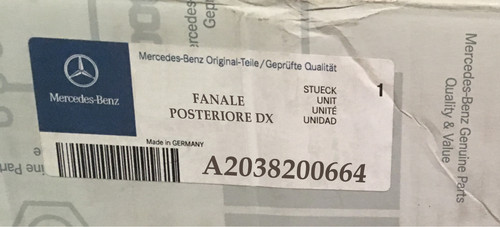 A2038200664 fanale posteriore - fanale,