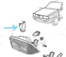STAFFA DESTRA SUPPORTO FARO ALFA 75 MKII DA 1988 A 1992 ORIGINALE 60529094