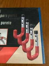 Set 4 Ganci Salva Spazio Da Parete Per Garage E Cantina In Metallo (Max 40 Kg) 