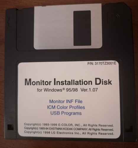 Floppy monitor installation - floppy,