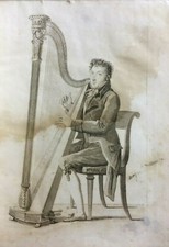 MUSICA-ARPA-MANUALE PER L'ARPISTA-ANTICA EDIZIONE-BOCHSA-CON DUE ILLUSTRAZIONI