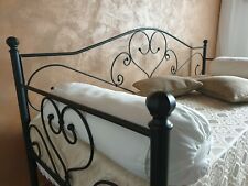 Divano letto in ferro battuto con doghe Sogno antracite