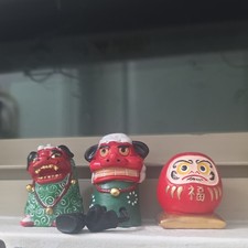 Japanese Daruma Doll & Shishi