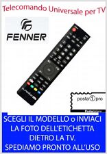 TELECOMANDO UNIVERSALE per TV DECODER SAT e DIGITALE VCR Fenner SCEGLI MODELLO