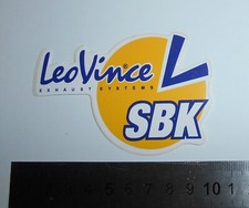 ADESIVO STICKER VINTAGE AUTO MOTO TUNING LEOVINCE SBK MARMITTE ANNI '80 