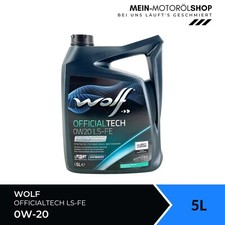 Wolf OfficialTech 0W-20 LS-FE Opel BMW LL Jaguar Volvo 5 litri