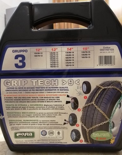Cora catene neve auto grip - da,