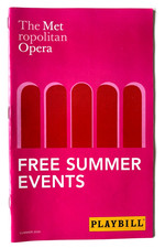 Playbill Metropolitan Opera