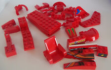LEGO rosso ricambi veicoli vintage e recenti rosso. Aerei, auto da corsa, sedile tecnico +