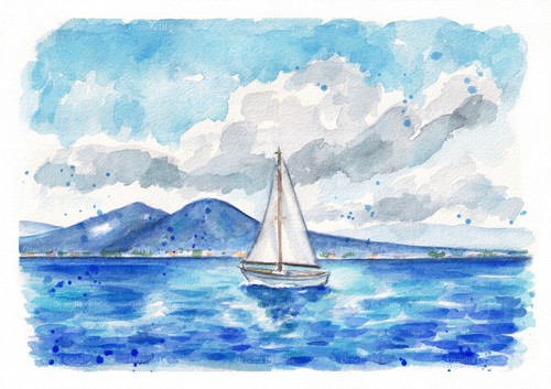 Acquerello originale - originale, a4