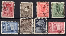 ITALIA Isole Egeo RODI Generali 1932 - Serietta usata  Pittorica Perf. 14 #S#JME