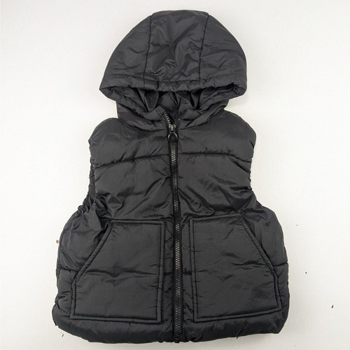 Gilet con cappuccio zara - cappuccio, nero