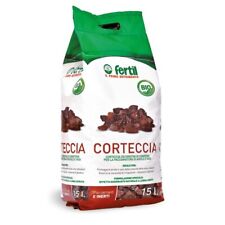 Corteccia Pacciamatura Pino Marittimo Rossa Fertil Decorativa 15 Litri 6kg