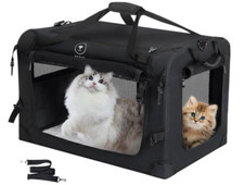 Pegic Extra Large Trasportino per Animali Domestici Portatile Lato Morbido Cargo Cane Gatto Borsa da Trasporto
