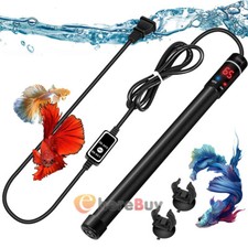 1/2Confezione 500W Riscaldatore Sommergibile Acquario Serbatoio Pesci Riscaldamento Sale e Acqua Dolce