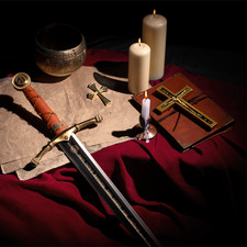 SPADA TEMPLARE ORNATA CON