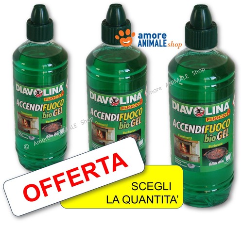 Diavolina accendifuoco bio gel - accendifuoco,