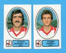 PANINI CALCIATORI 1977/78 - Figurina n.377- MALDERA+PAUSELLI-BARI -Rec