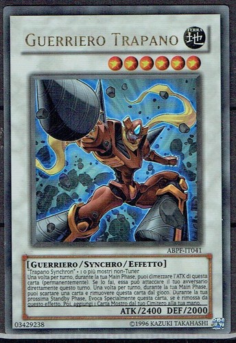 Carta abpf guerriero - yu-gi-ho,