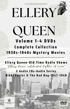 Ellery Queen Collection 9 Movies-4 DVDs+Ellery Queen 2 Old Time Radio Audio CDs