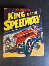Zip Sanders King of the Speedway #1465 Big Little Book BLB High Grade File Copy