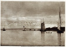 CANADA Nuova Scozia Cape Breton Bras d'Or, 1920 stampa e storia d'epoca