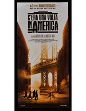 locandina C'ERA UNA VOLTA IN AMERICA sergio leone robert de niro B72