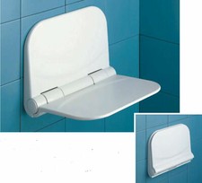 Sedile per doccia ribaltabile per doccia in resina termoplastica 37,5x29,5x7