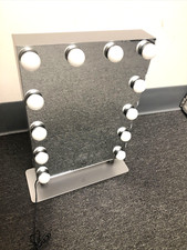 iHome - Altoparlante Bluetooth a specchio illuminato HOLLYWOOD PRO Vanity Stereo iCVBT15