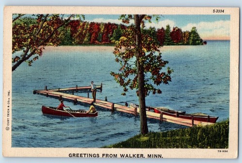 Walker minnesota cartolina - walker,