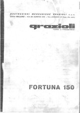 Grazioli Fortuna 150 tornio Manuale uso e manutenzione PDF