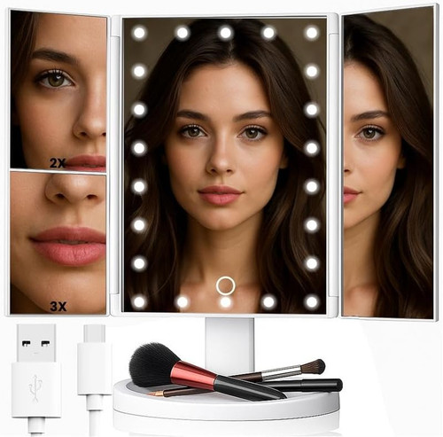 Specchio cosmetico led - specchio,