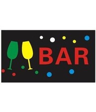 Logo Insegna Luminosa Per Bar Ristorante Pizzeria A Led Scritta Bar Vetrina