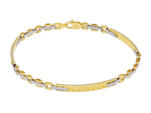 Bracciale oro giallo bianco - oro,
