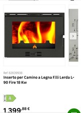 Camino ventilato acceso una sola volta