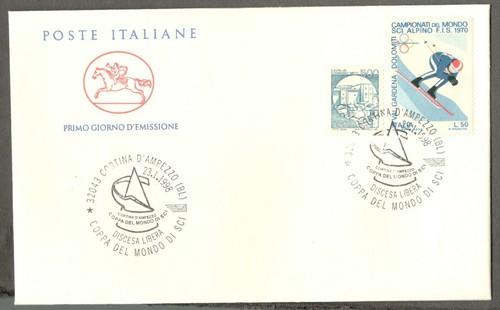 1998 italia busta con annullo - italia,