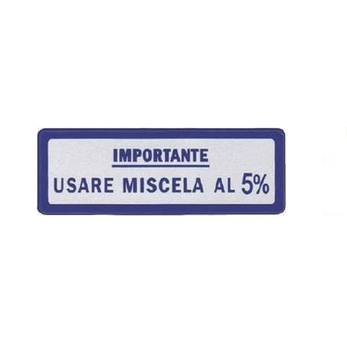 Targhetta adesiva blu rms - ,