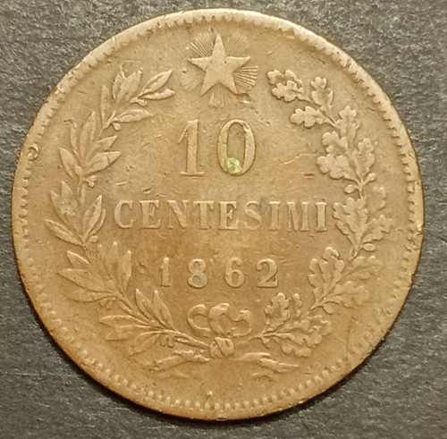 Centesimi lire valore 1862 - centesimi,