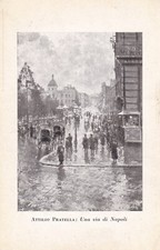 CARTOLINA DI NAPOLI ,ATTILIO PRATELLA - CIRCOLO ART. BOLOGNA - ESPOSIZIONE 1931