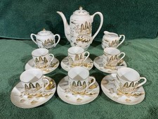 Kutani 15 pc Japanese Tea Set