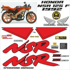 Honda Nsr 125 f 1992 kit adesivi completi come da disegno