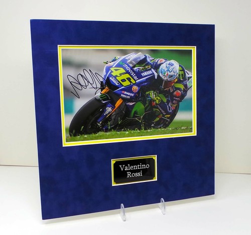 Valentino rossi signed mounted - rossi,