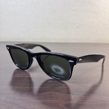 Occhiali da sole autentici vintage USA Ray Ban Bausch & Lomb Wayfarer neri B&L 5024